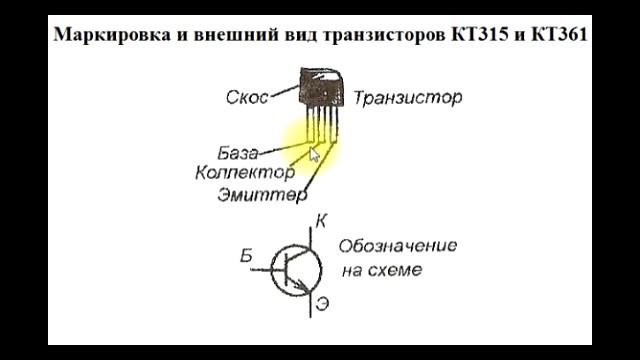 sxematube - маркировка, цоколевка и внешний вид транзисторов кт315 и кт361