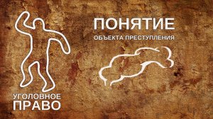 Понятие объекта преступления