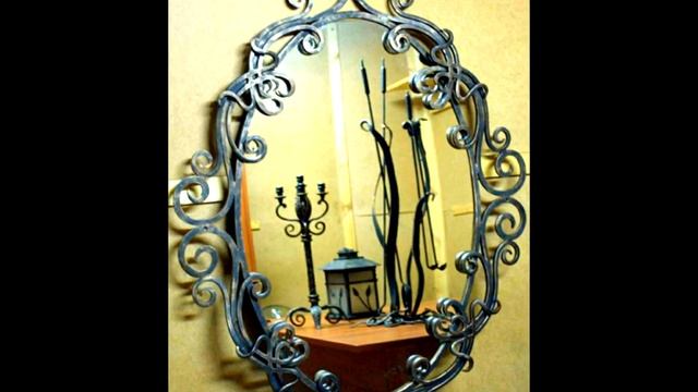 Кованое зеркало рама из металла красивый дизайн ковка в Днепропетровске смотреть онлайн