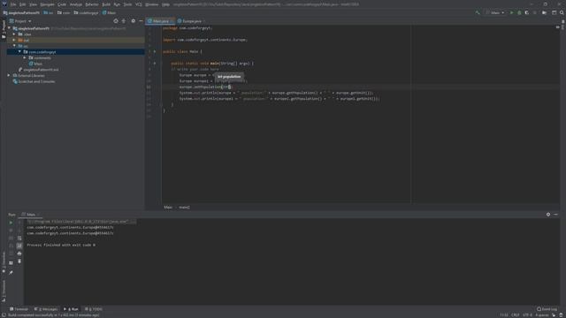 Java - Design Patterns - Singleton Class Example - Tutorial