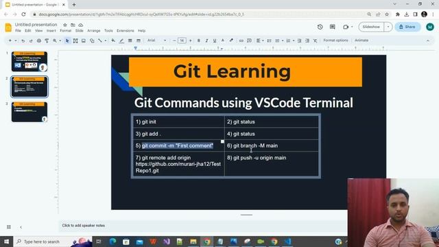 Git Commands using VSCode Terminal|Session#6|Creating my first git Repository| Latest 2023 #github
