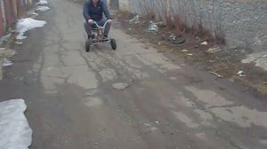 Переделываем миниснегоход в мини трицикл, а потом будем делать из него квадроцикл.