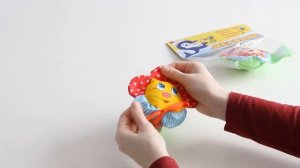 Мягкая игрушка-погремушка, браслет "Цветочек", компания "Дельфин"