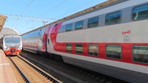 Отправление ЭП20-023 с поездом№739А Мосва-Брянск с Киевского вокзала Москвы 6.07.2021 | EP20-023