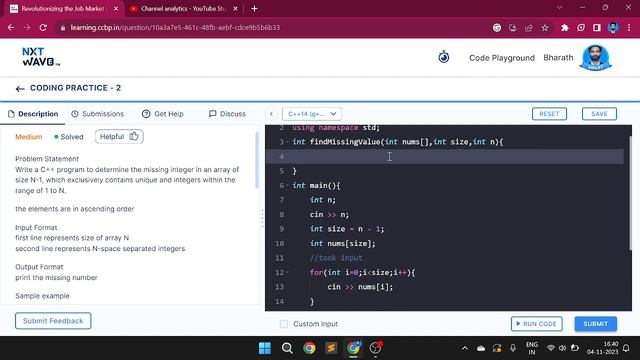 Missing Number of Array || Hash Table || DSA Expert Series || CCBP 4.0 смотреть онлайн