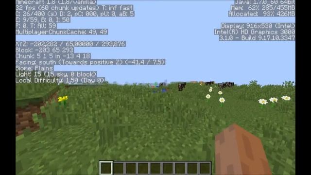 HD Graphics 3000 minecraft 1.8(LapTop HP Pavilion g7/Intel(R) Core i3) смотреть онлайн