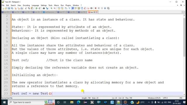 4) What is an Object in JAVA?