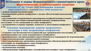 Основы Международного гуманитарного права