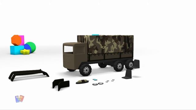 Военный грузовик для детей образовательное видео смотреть онлайн