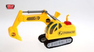 "Технопарк". Машинка "Экскаватор", свет+звук, 23 см (258649)