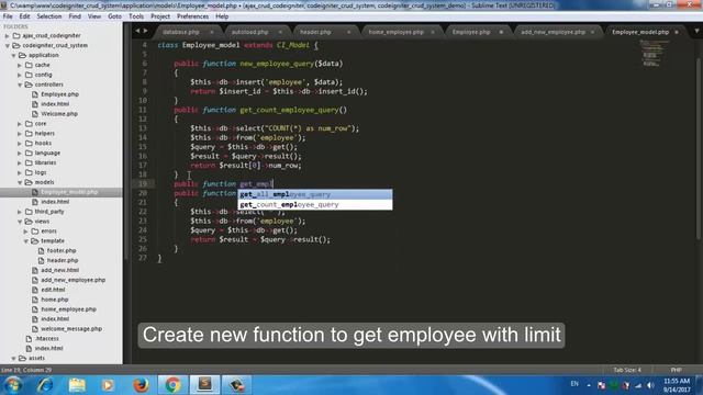 Codeigniter CRUD Project bootstrap 4 Pagination from database part 8