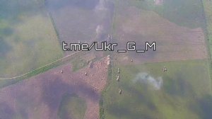 Боевая работа вертолетов армейской авиации ВКС РФ северо западнее от Клещеевки в районе Артёмовска