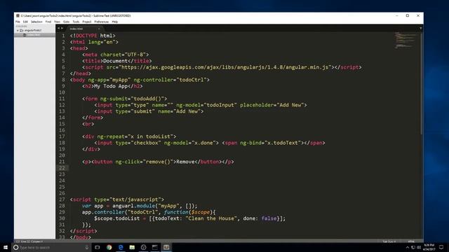 Angularjs 1 TODO APP смотреть онлайн