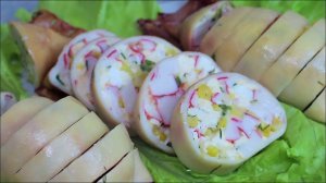 Любимая закуска из кальмаров. Фаршированные кальмары на праздничный стол
