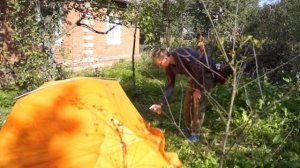 Как и чем я пропитываю протекающую палатку? Начало теста