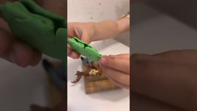 Лепим животных из пластилина!