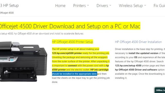 HP Officejet 4500 printer setup | Unbox HP Officejet 4500 printer | Wi-Fi setup