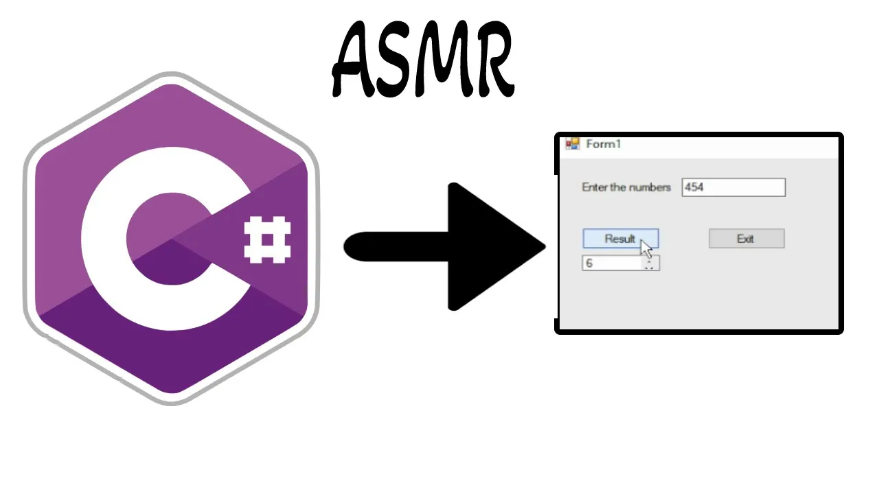 ASMR - Программирование | сумма цифр трехзначного числа С# смотреть онлайн