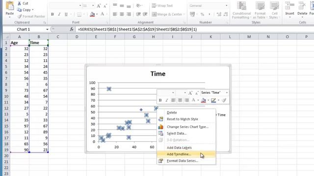 How to Add a Trendline in Excel смотреть онлайн
