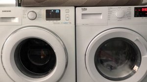 Samsung WF70F5E2W4W daily wash 40°c & beko WTK104121W synthetics 60°c fast full cycle (description)