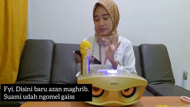 KARAOKE DIRUMAH | UNBOXING SPEAKER PORTABLE SDRD SD-306 . WORTH IT???
