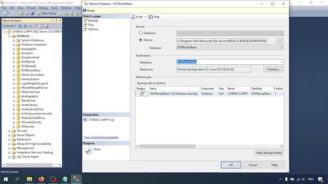 SQL Server DBA Tutorial 5 - How to Restore a Database From Full Backup in SQL Server