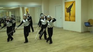 Студия танца "Кассиопея" репетирует танец "Чарли"