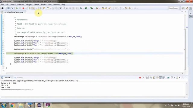 How to use range method of LocalDateTime Class? | Java 8 Date and Time