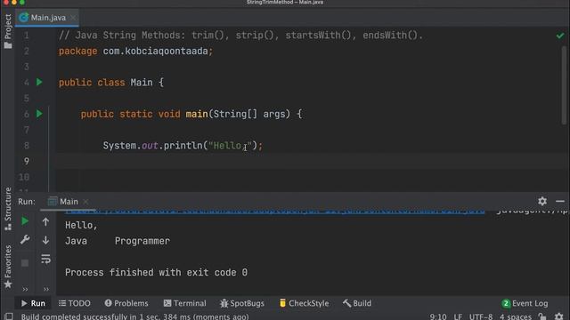 String Methods in Java || Episode #8 || смотреть онлайн