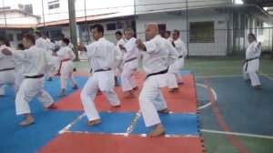 Professor Piropo CQC suando o Kimono no curso com Silvio Lopes