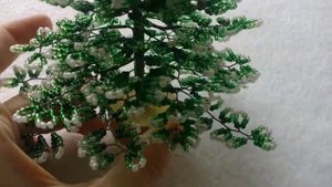 Моя первая работа из бисера / Ёлка