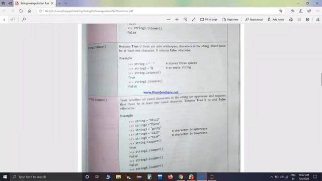 String Manipulation Functions in Python