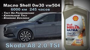 Skoda: Масло Shell 6000км Влияние Бензина (2024)