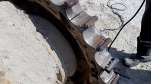 Ремонт звёздочки гусеничного трактора.самоделка просто и сердито