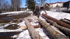 Прицеп для перевозки брёвен, часть 3. Испытания!