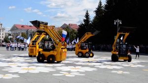 Танец дорожной техники