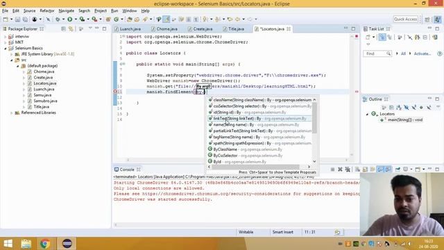 ID locator in Selenium | Things to know before using ID Locator | Locator part 1