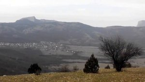 КРЫМ: вид на село Кизиловое и его окрестности с высоты 700 метров