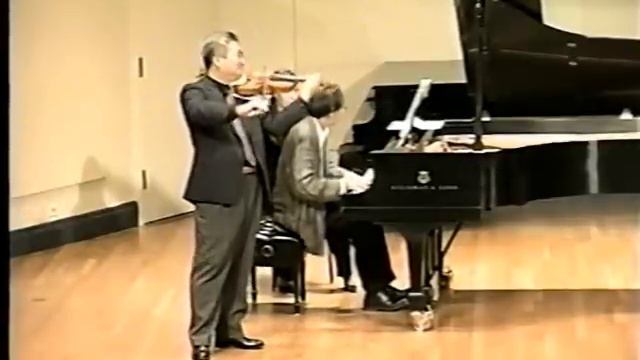 Chin Kim violin David Oei piano Ravel Sonata 1st movement  Mannes recital 05-11-11 смотреть онлайн
