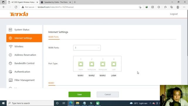 Tenda W18e Multi-WAN Load Balancing My Configuration On Tenda W18e Multi WAN Load Balancing