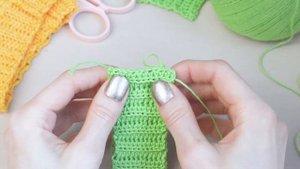 Как я вяжу резинку для юбки крючком