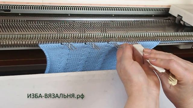 Узор 123, перевития на вязальной машине