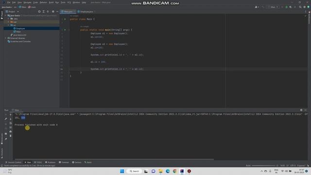 Demo - Objects and Reference variables in Java