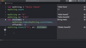 Swift Day 9   String Characters index, insert, count