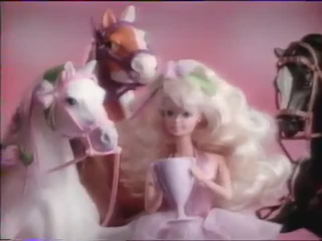 1992 Реклама Лошадей Барби Маттел Barbie's horses from 1992