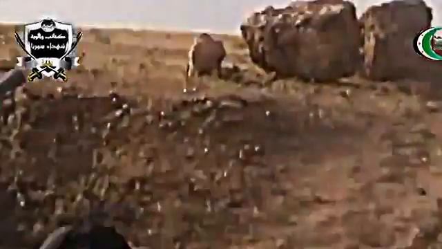 Сирия. 2013. Горящий вертолет режима падает...