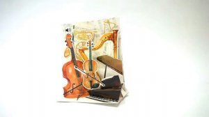 Объемная музыкальная открытка Классическая музыка