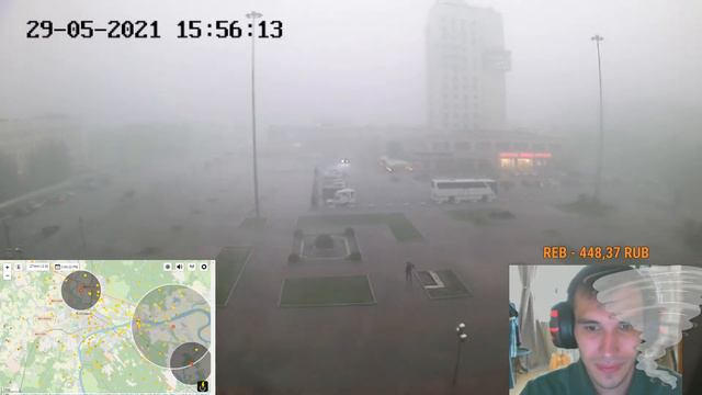 Сильная гроза в России / A strong thunderstorm in Russia смотреть онлайн