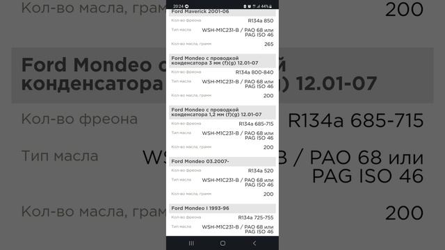 ⚠️Количество фреона в систему конционера Форд Мондео МК3, МК4 #фордмондео #компрессор #кондиционер