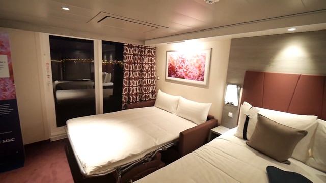 MSC GRANDIOSA - CABINS - INSIDE, BALCONY, AUREA, DUPLEX and YACHT CLUB SUITES смотреть онлайн